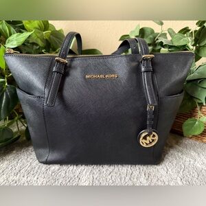 Michael Kors Black Saffiano Leather Tote